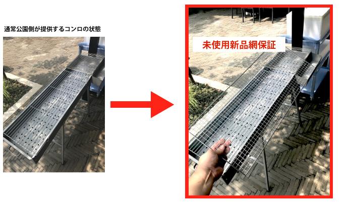 未使用の新品網を保証